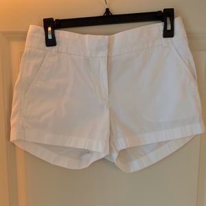 White J. Crew chino shorts